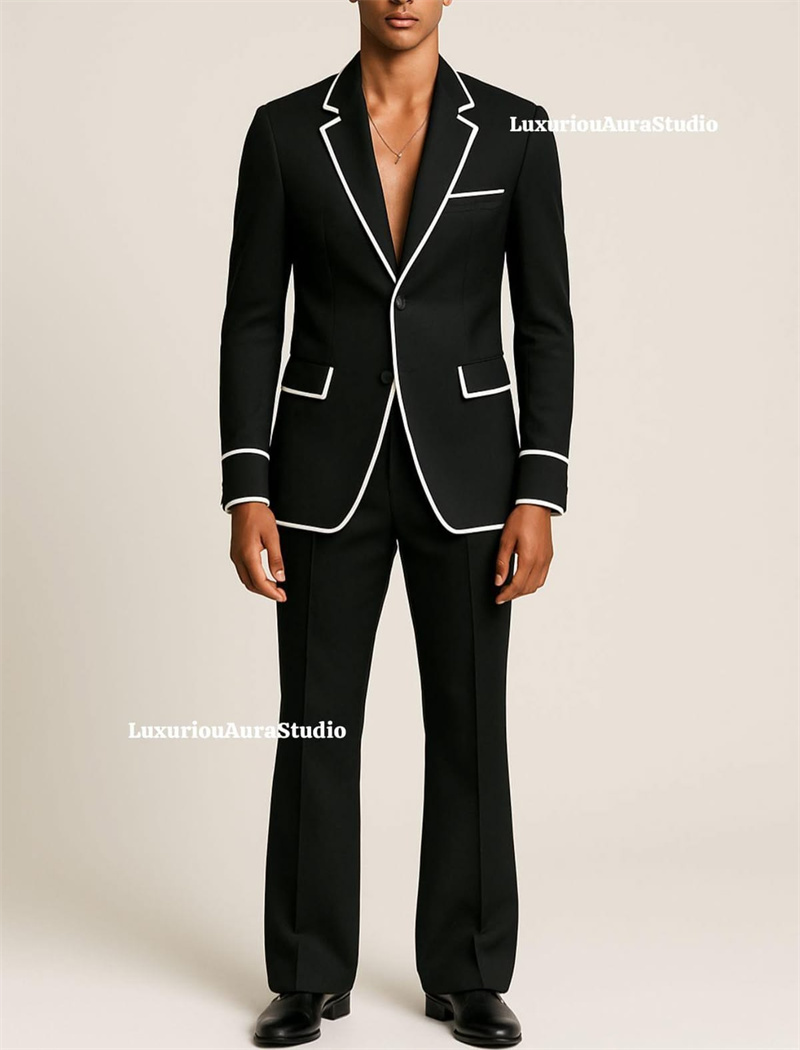 Men Formal Wear Design - Completo da Uomo Nero di Design