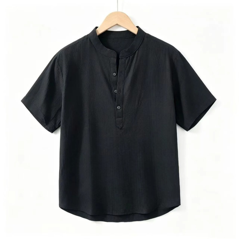 Men'S Formal Style - Camicie Estive Sottili a Maniche Corte