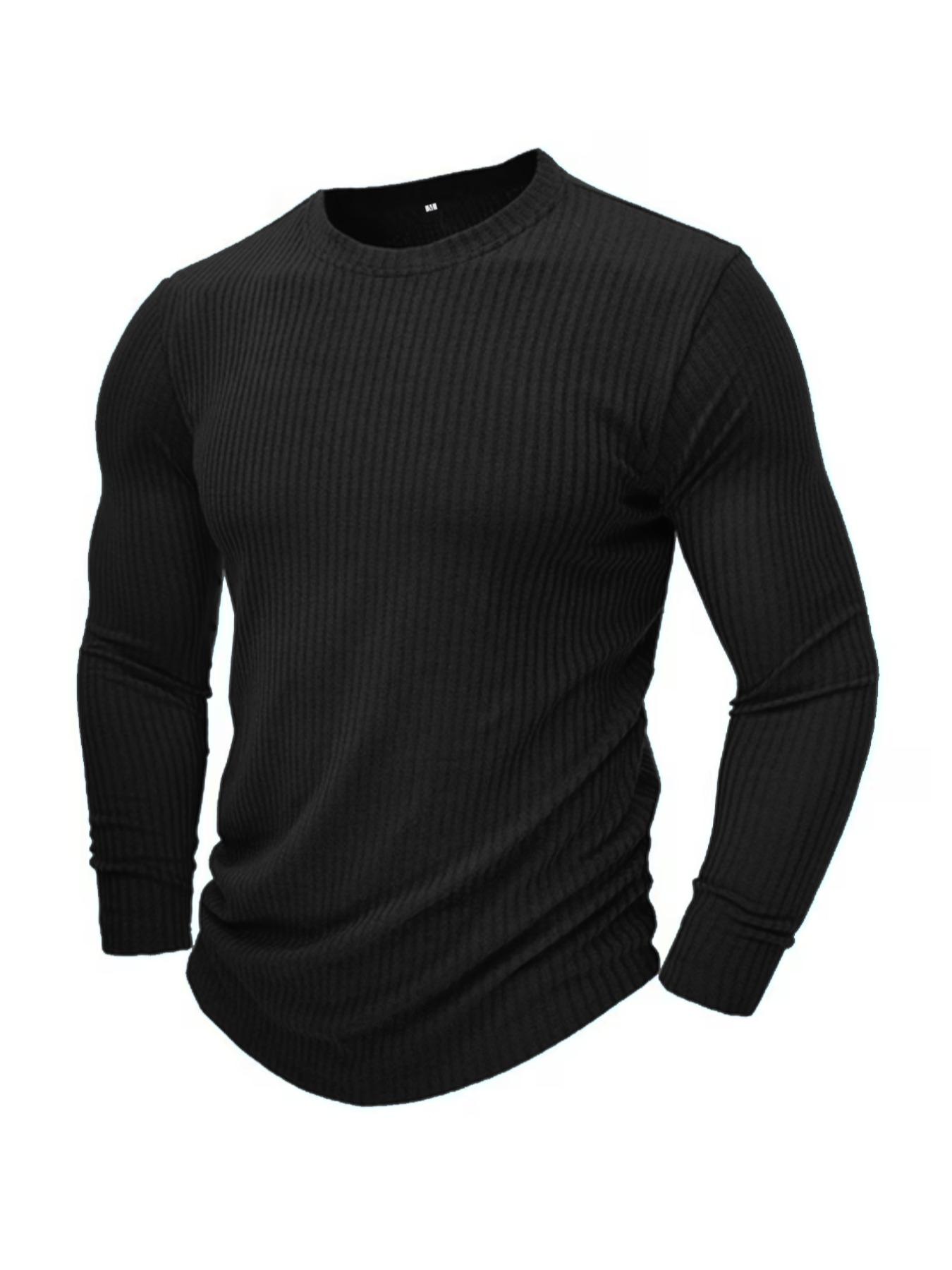 Men Formal Wear Shirts - Maglione da Uomo a Collo Tondo