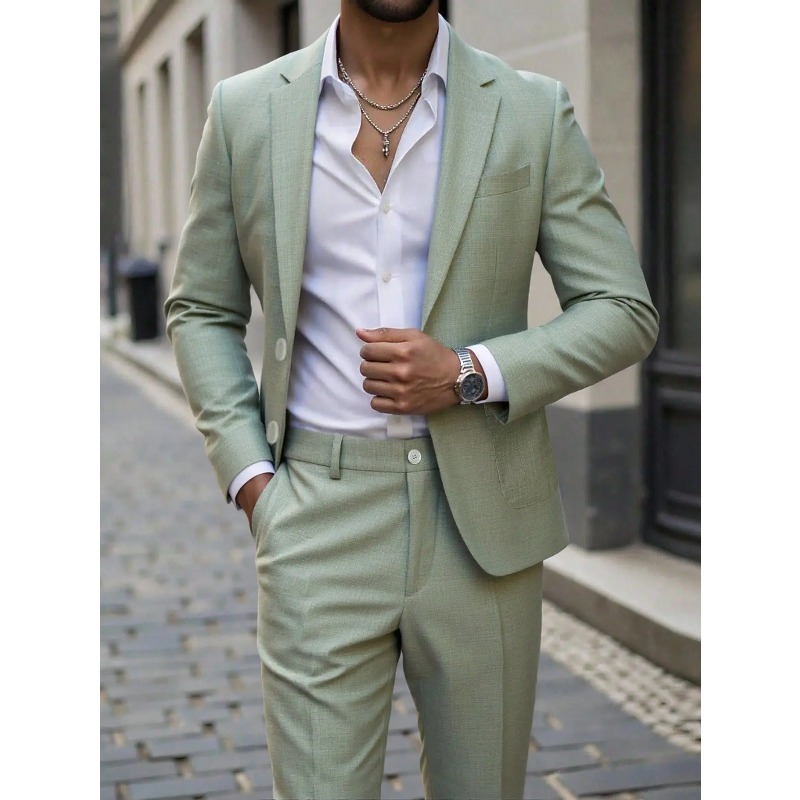 Men'S Formal Dinner Wear - Completo da Uomo in Tinta Unita,