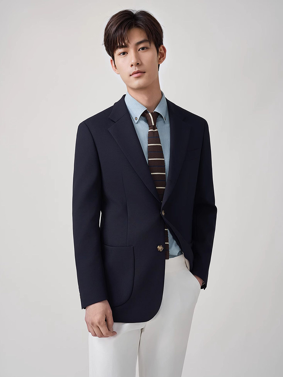 Men'S Formal Wear For Graduation - Blazer da uomo in lana al