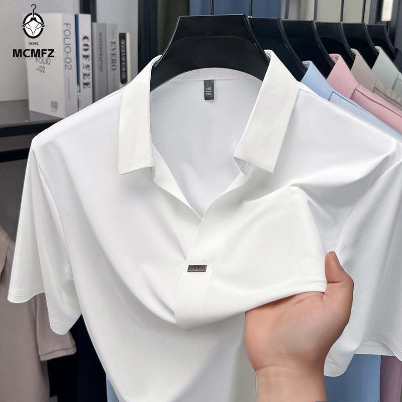 Men Formal Wear Shirts - Camicia da uomo con risvolto piatto
