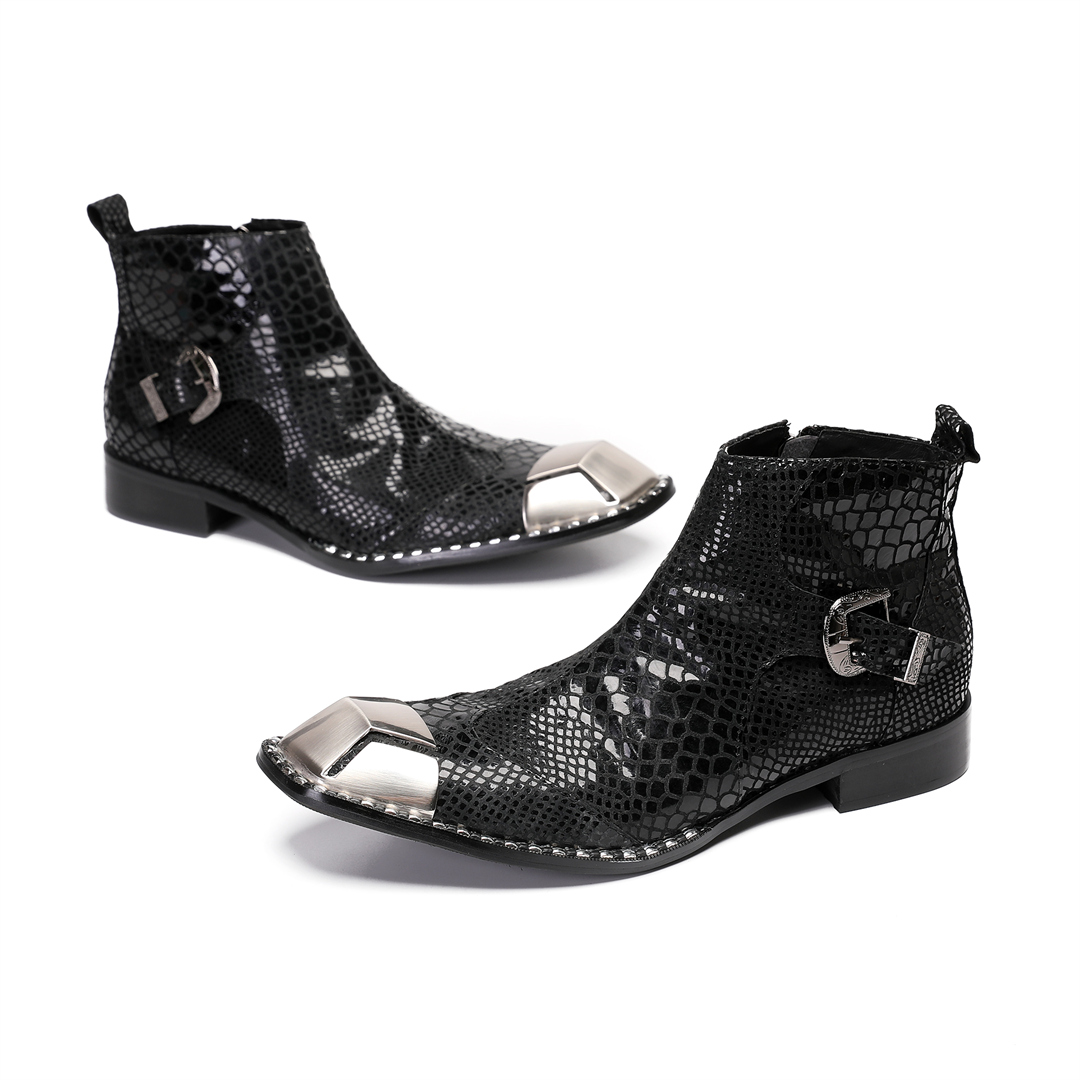 Men'S Formal Style - Stivali da uomo in pelle di
