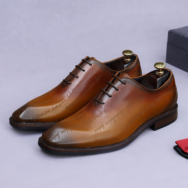 High End Men'S Formal Wear - Scarpe Oxford in vera pelle da