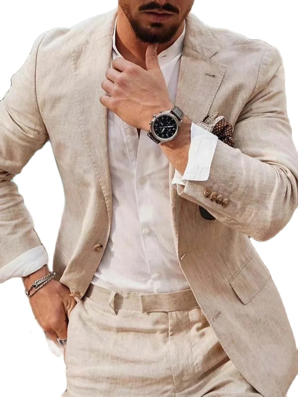 Completo Estivo da Uomo in Lin - Men Linen Formal Wear recensione e prezzo