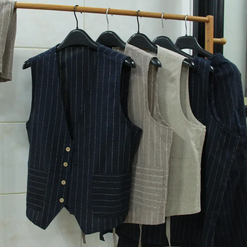 Gilet Casual Britannico in Lin - Men Linen Formal Wear recensione e prezzo