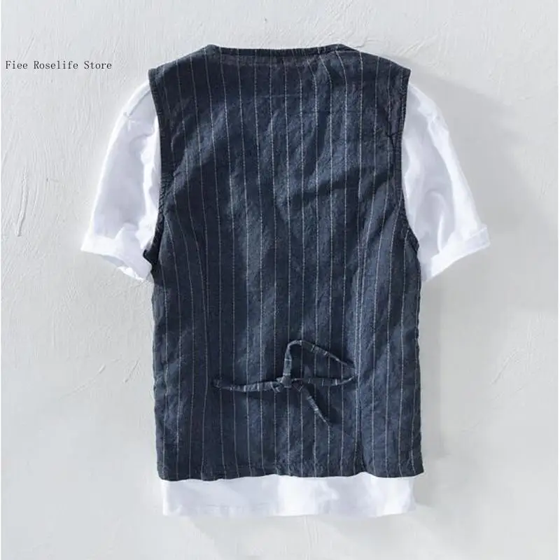 Gilet Casual Britannico in Lin - Men Linen Formal Wear recensione e prezzo
