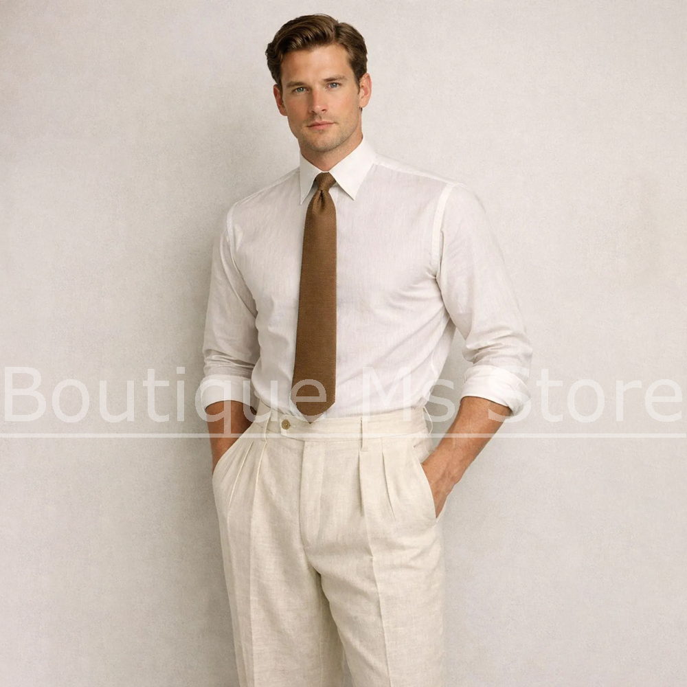 Abito da uomo in lino a 3 pezz - Men Linen Formal Wear recensione e prezzo