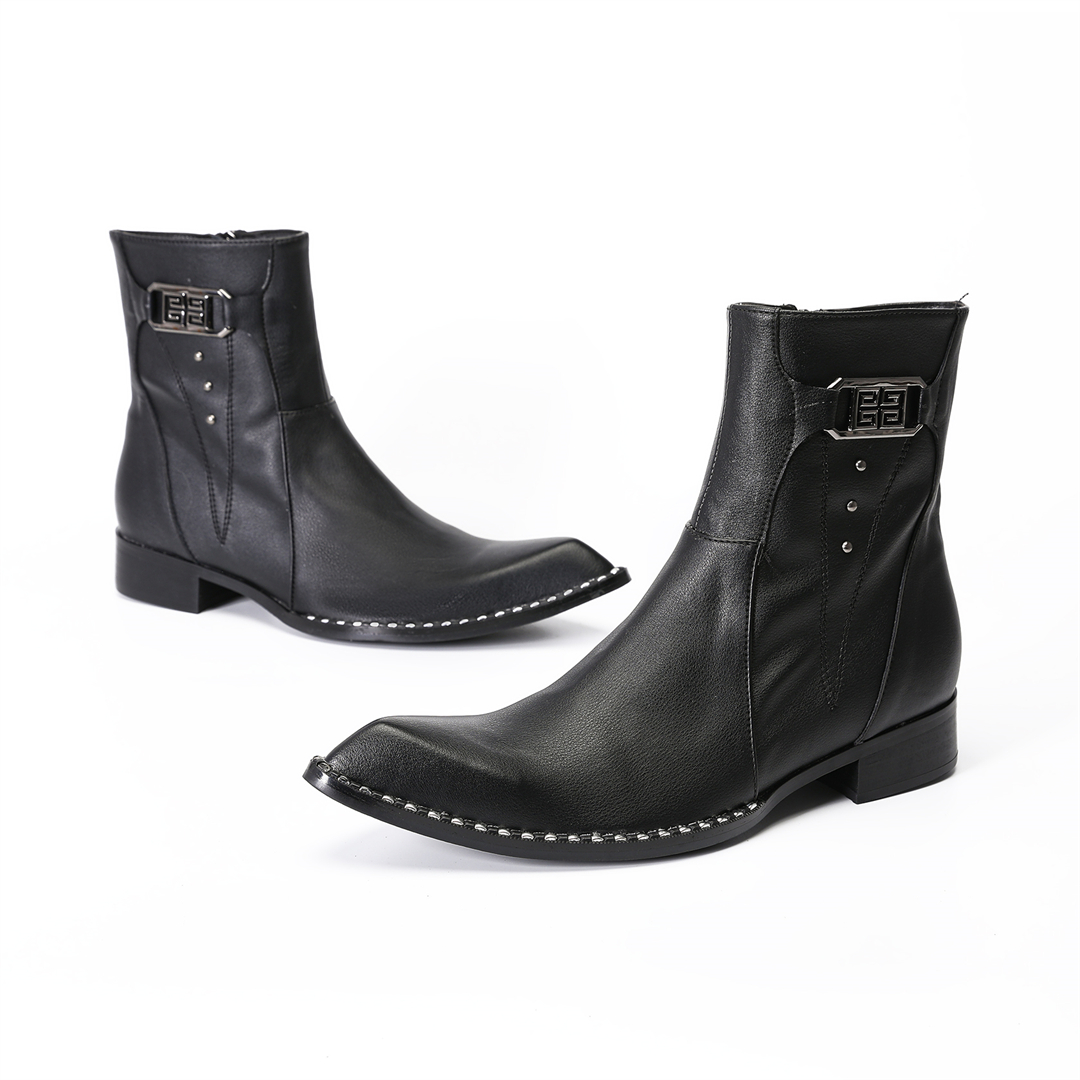 Stivaletti alla moda neri a pu - Men'S Formal Style recensione e prezzo