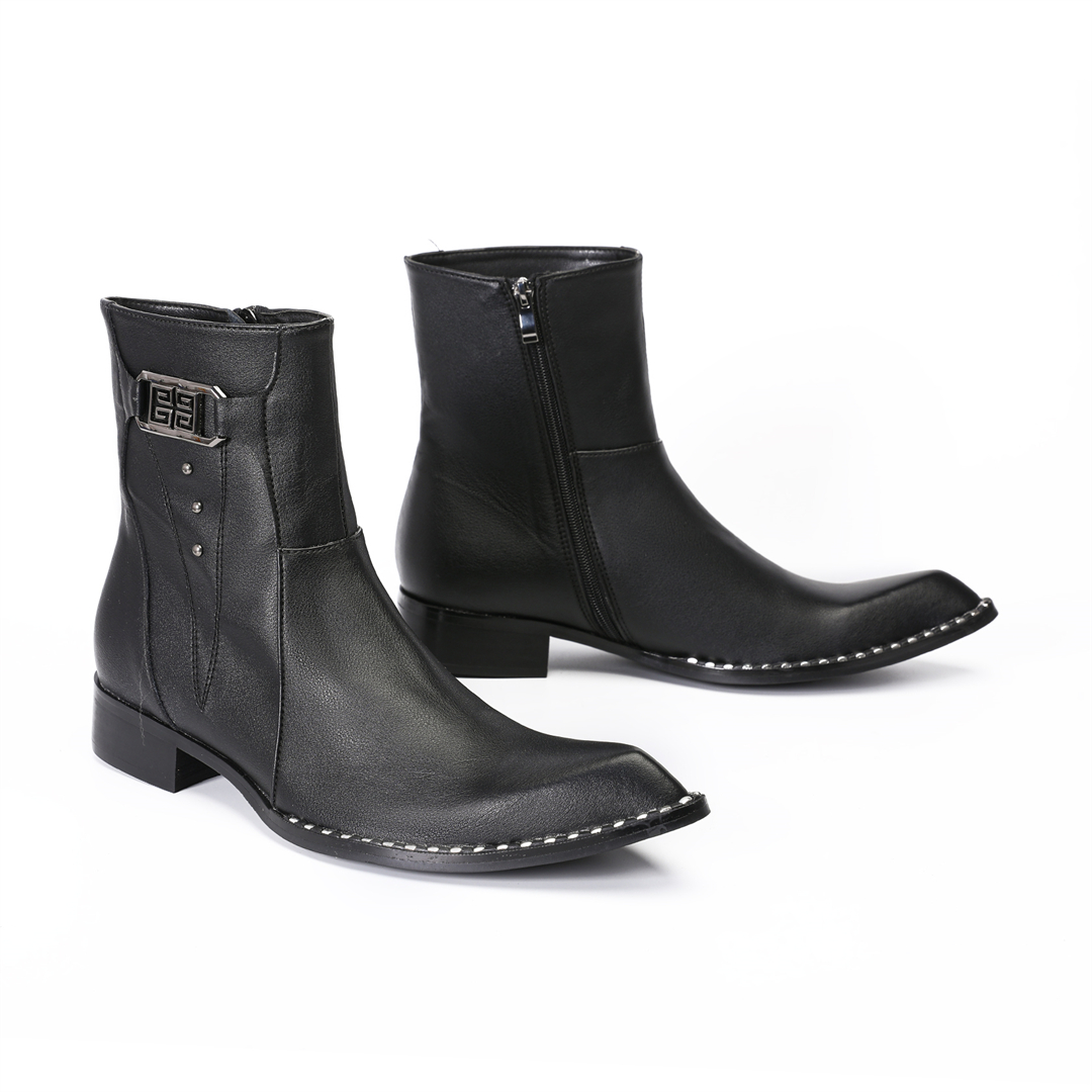 Stivaletti alla moda neri a pu - Men'S Formal Style recensione e prezzo