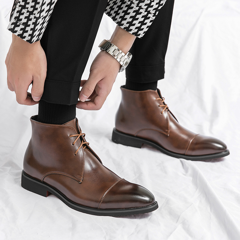 Stivali in vera pelle da uomo  - Men'S Formal Style recensione e prezzo