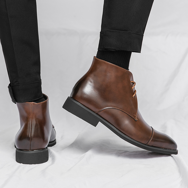 Stivali in vera pelle da uomo  - Men'S Formal Style recensione e prezzo