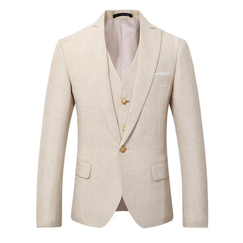 Abito da uomo Beige avorio abi - Men Linen Formal Wear recensione e prezzo
