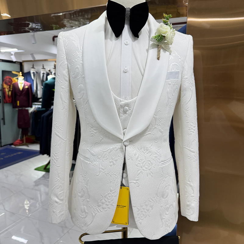 Abito da Sposo Bianco da Uomo, - Men Formal Wear Jacket recensione e prezzo