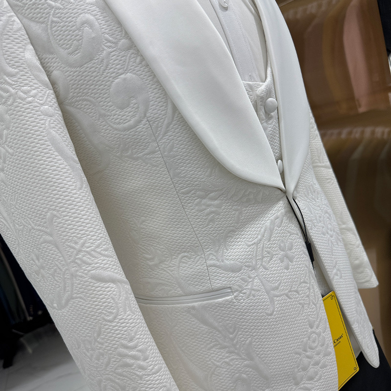 Abito da Sposo Bianco da Uomo, - Men Formal Wear Jacket recensione e prezzo
