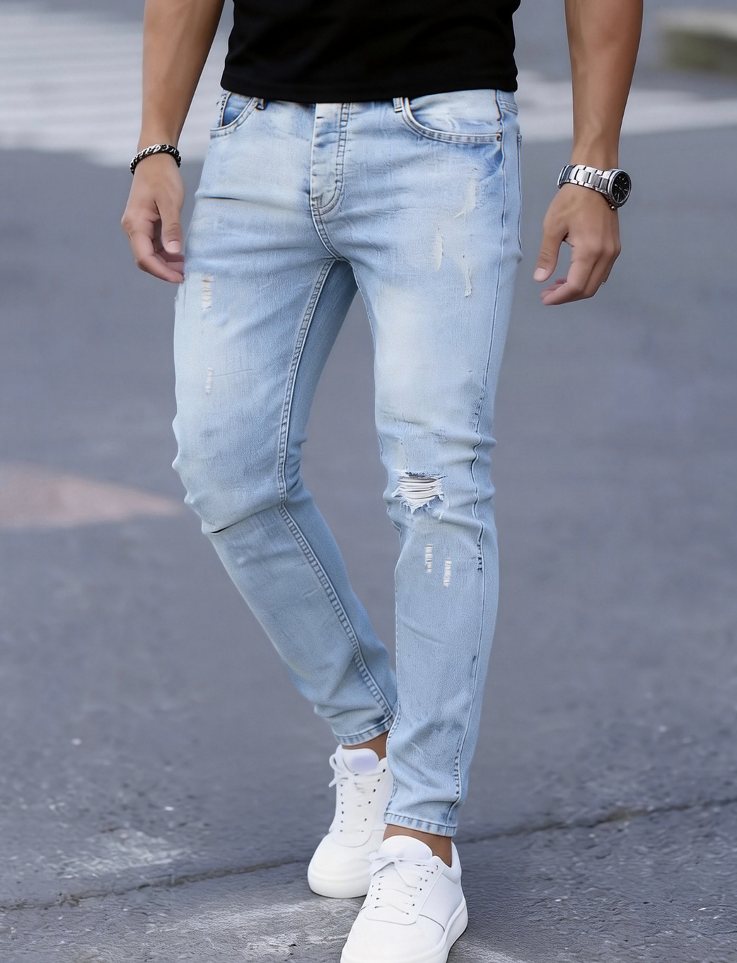Jeans strappati slim fit da uo - Men Formal Wear With Jeans recensione e prezzo
