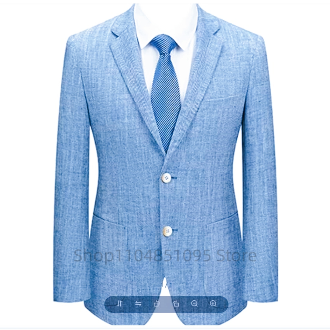 Blazer da Uomo Slim Fit in Lin - Men Linen Formal Wear recensione e prezzo