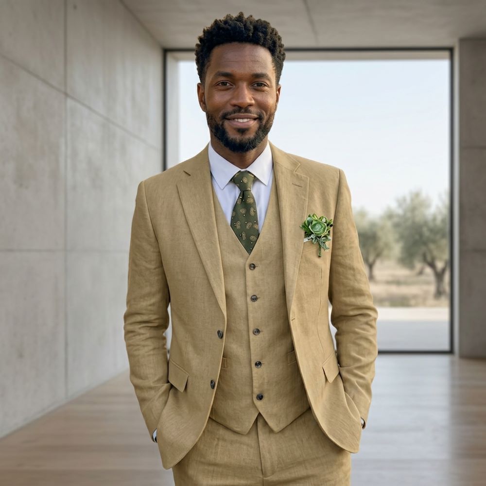 Abiti da Uomo in Lino con Risv - Men Linen Formal Wear recensione e prezzo