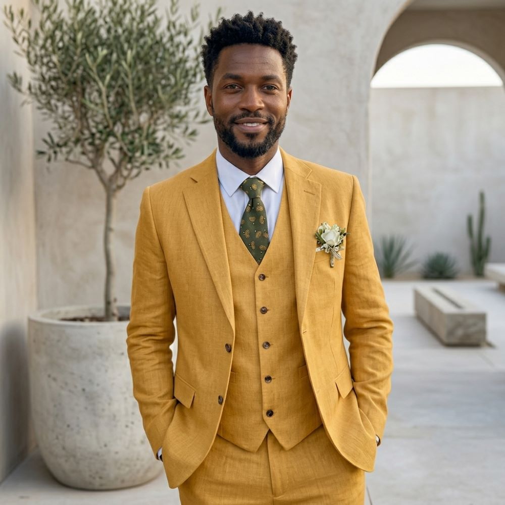 Abiti da Uomo in Lino con Risv - Men Linen Formal Wear recensione e prezzo