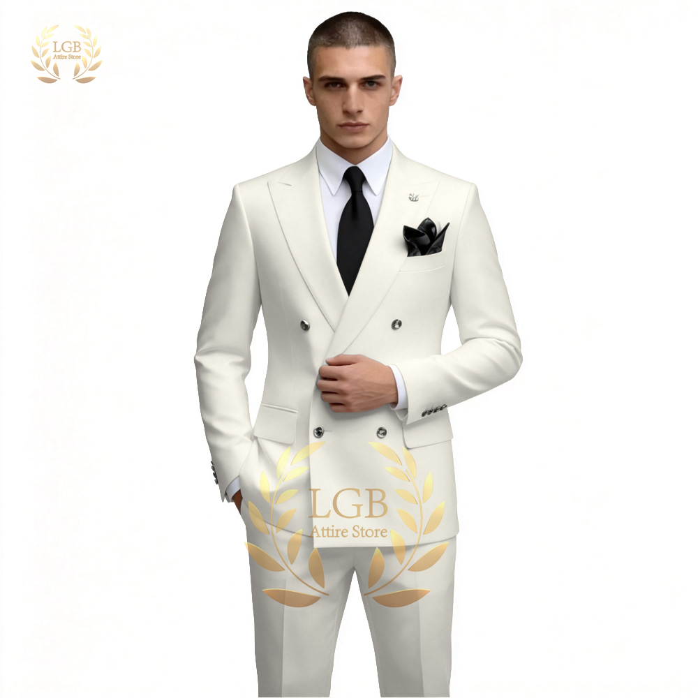 Completo da Uomo Bianco Doppio - Men'S Formal Dinner Wear recensione e prezzo