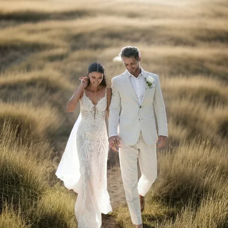 Smoking da sposa in lino per u - Men Linen Formal Wear recensione e prezzo
