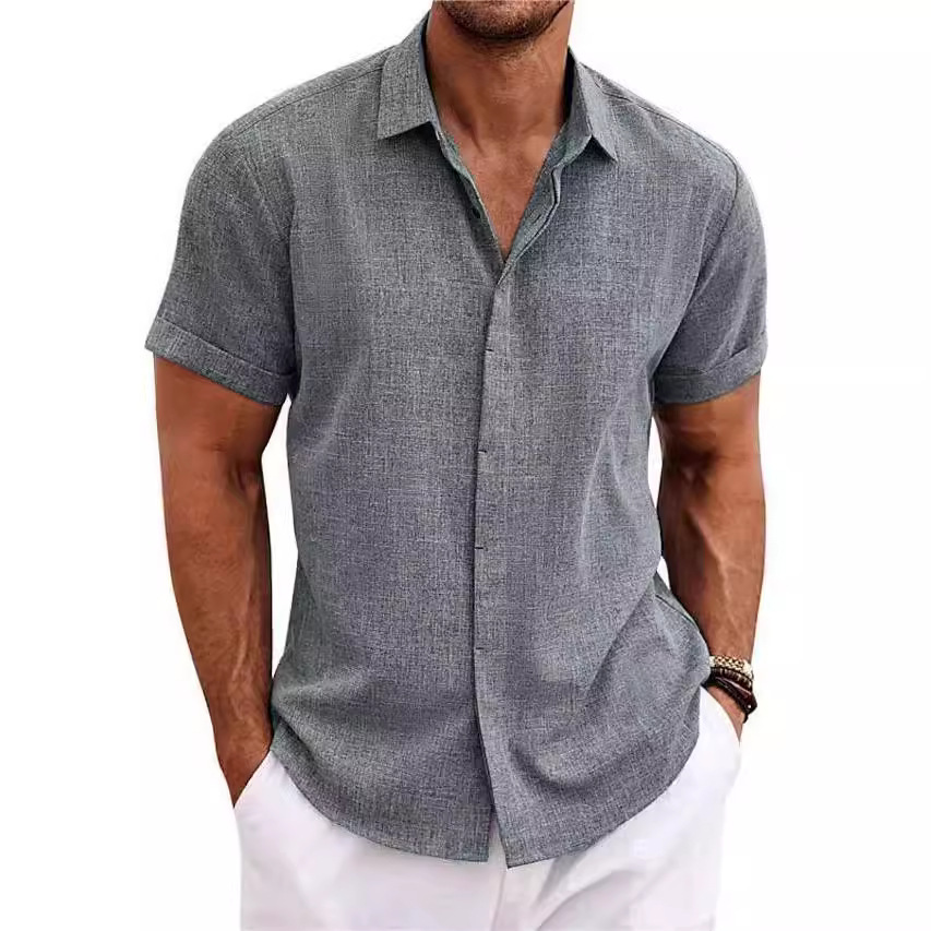 Camicie casual in tinta unita  - Men Linen Formal Wear recensione e prezzo