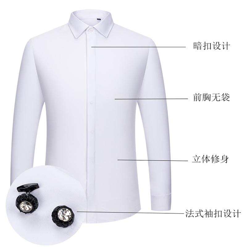 Camicia da uomo con polsini al - High End Men'S Formal Wear recensione e prezzo