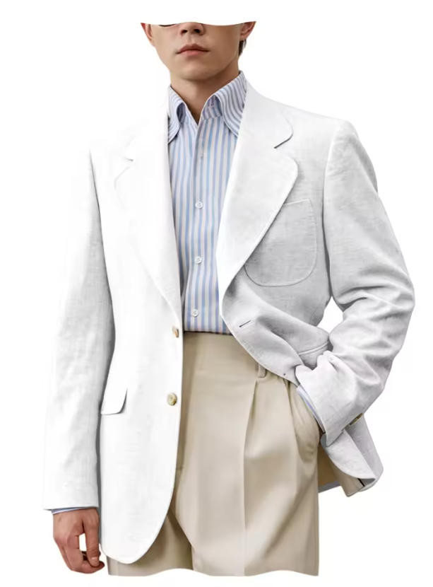 Blazer da uomo in lino, 1 pezz - Men Linen Formal Wear recensione e prezzo