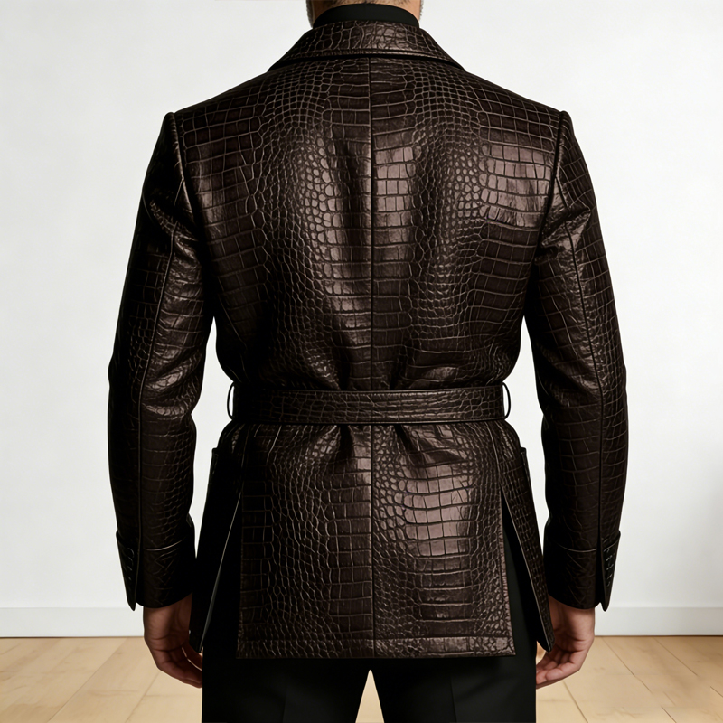    Blazer in Pelle con Motivo - Men Formal Wear Jacket recensione e prezzo