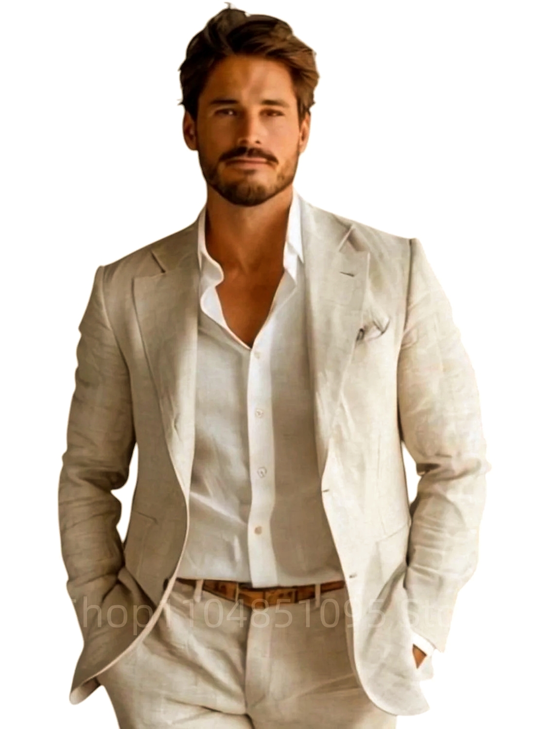 Blazer in Lino Blu Slim Fit da - Men Linen Formal Wear recensione e prezzo