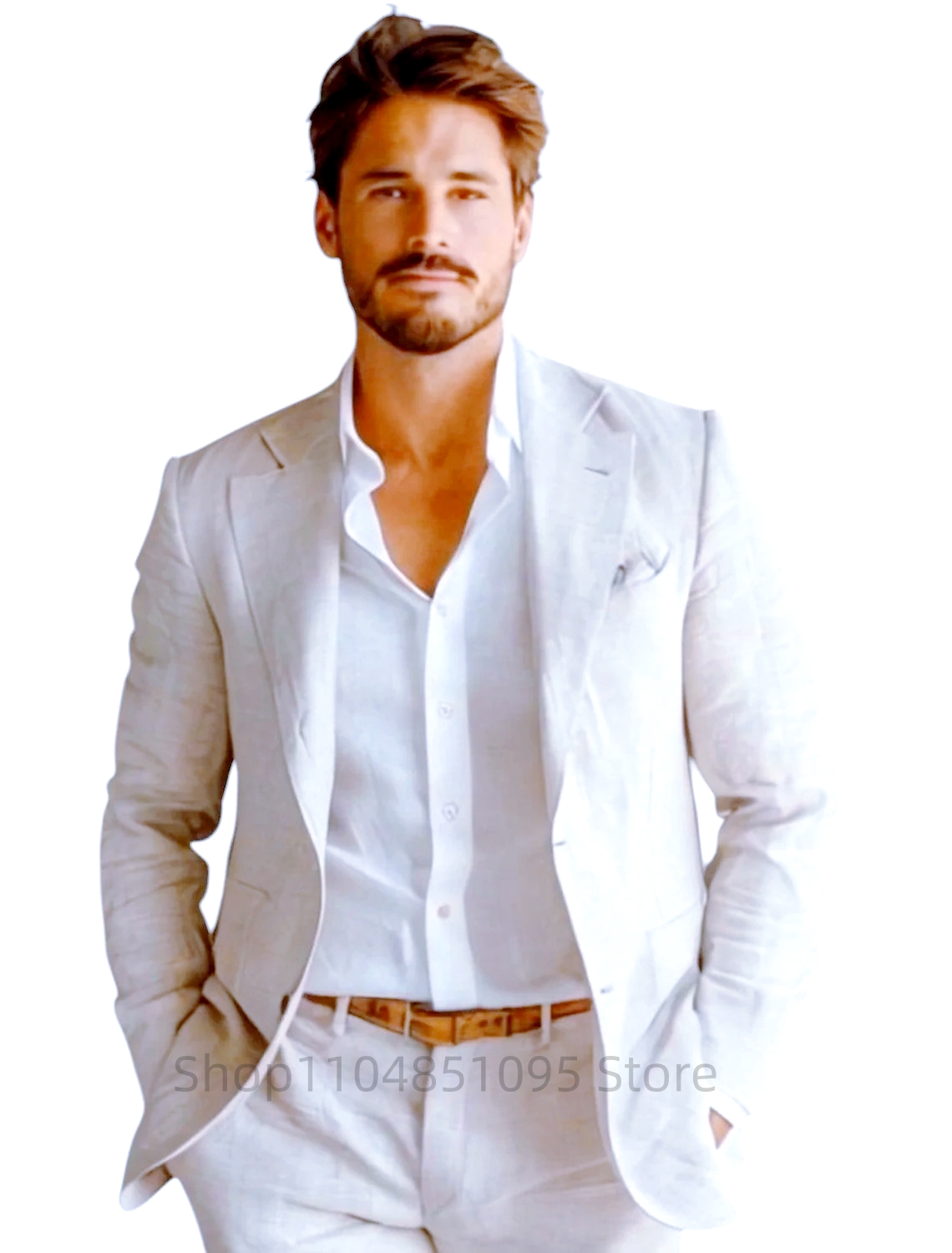 Blazer in Lino Blu Slim Fit da - Men Linen Formal Wear recensione e prezzo