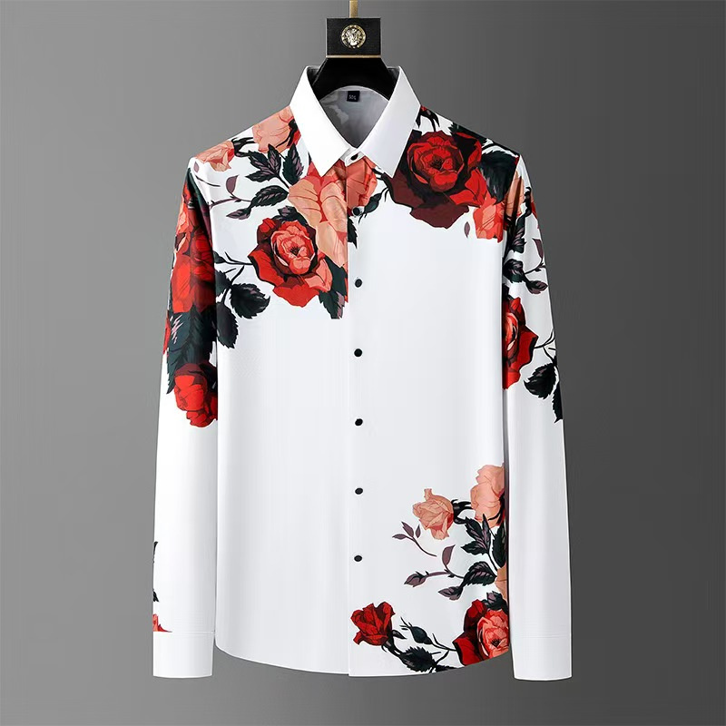 Camicia a maniche lunghe con s - Men Formal Wear Shirts recensione e prezzo