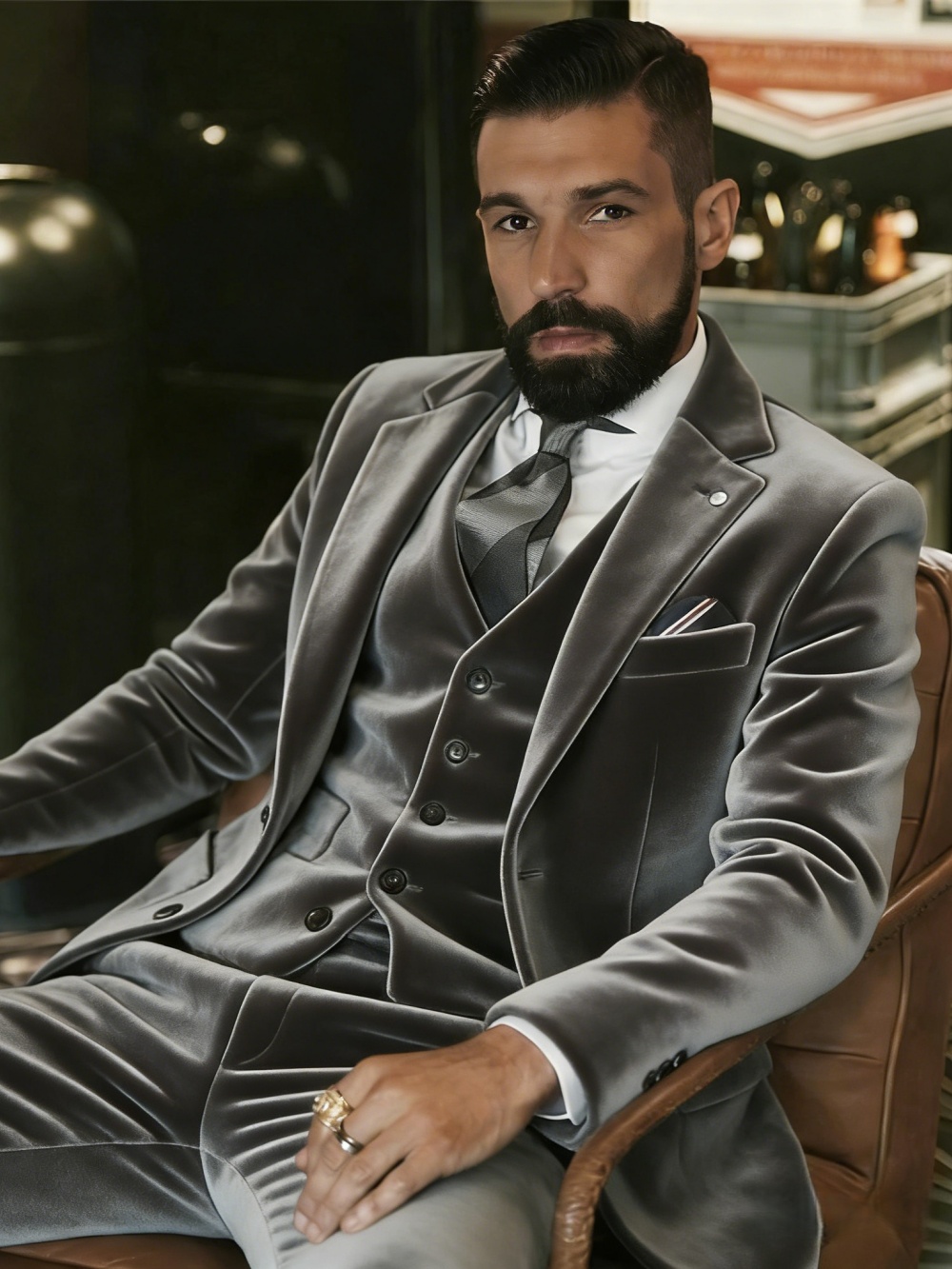 Completo da Uomo in Velluto 3  - Men Formal Party Wear Outfit recensione e prezzo