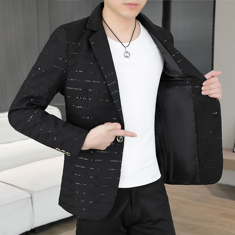 Blazer da Uomo con Paillettes, - High End Men'S Formal Wear recensione e prezzo