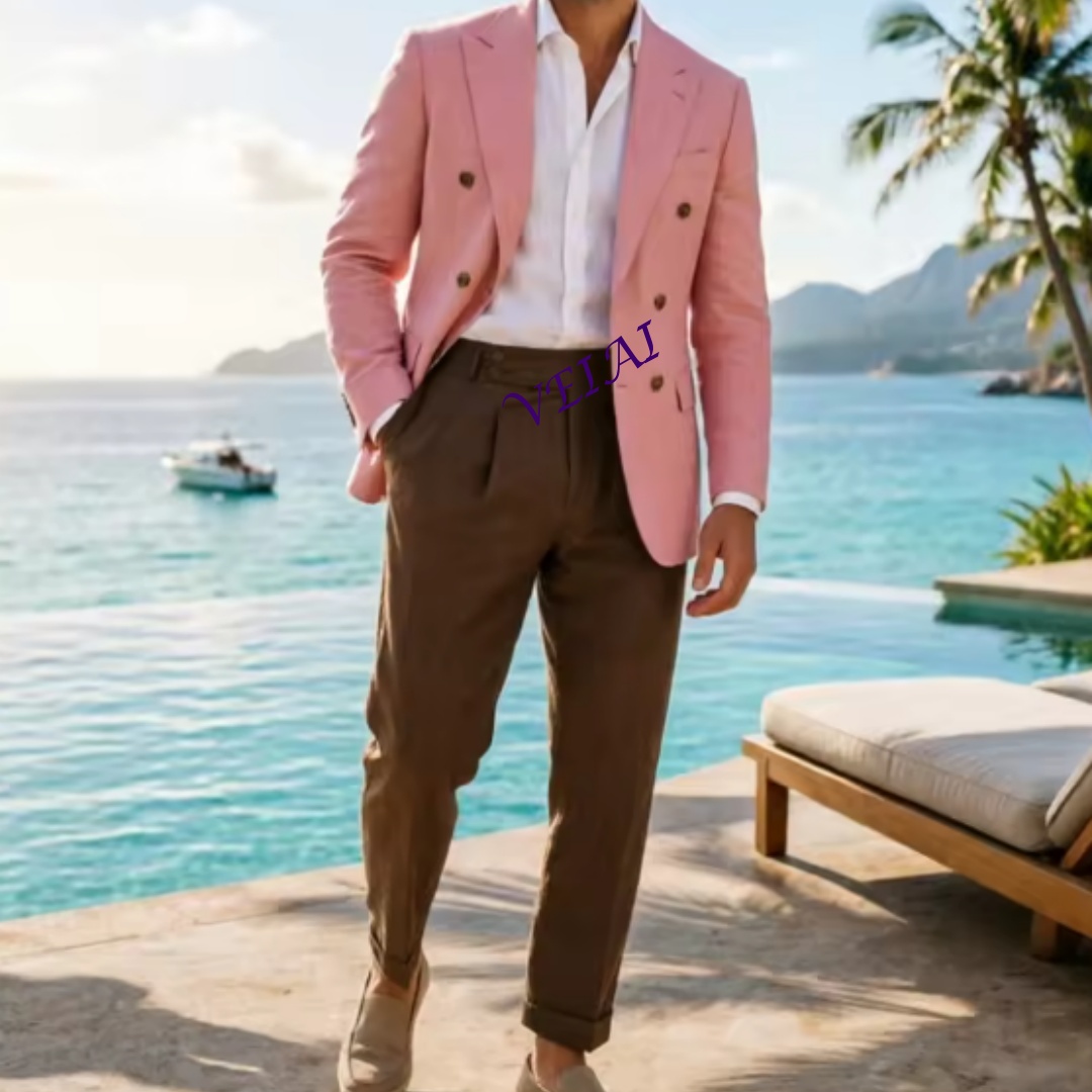 Abito da uomo doppiopetto in l - Men Linen Formal Wear recensione e prezzo